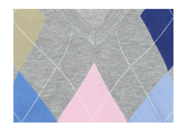 Argyle Culture Men's Sleeveless Diamond Print Vest