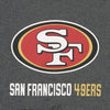 Zubaz NFL San Francisco 49ers Men's Heather Grey  Fleece Hoodie