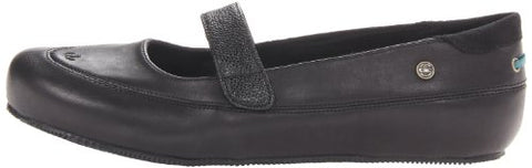 MOZO Women's Fab Leather Mary Jane Occupational Work Shoes, Black