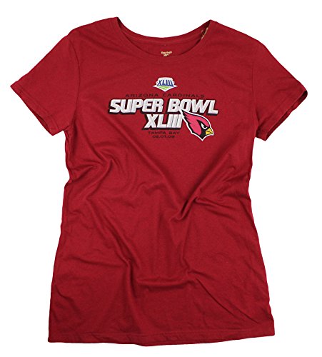 Reebok NFL Women's Arizona Cardinals Super Bowl XLIII Tampa Bay Shirt, Red