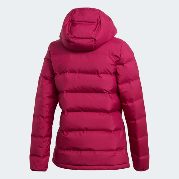 Adidas Women's Helionic Down Jacket, Power Berry