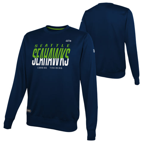 New Era Seattle Seahawks NFL Men's Pro Style Long Sleeve Shirt, Blue