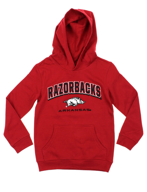 Gen 13 NCAA Youth Boys Arkansas Razorbacks Promo Pullover Hoodie, Red