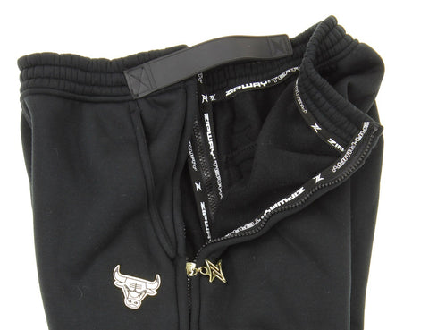 Zipway NBA Men's Chicago Bulls Gold Accent Track Pants, Black