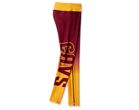 KLEW NBA Women's Cleveland Cavaliers Gradient Print Leggings