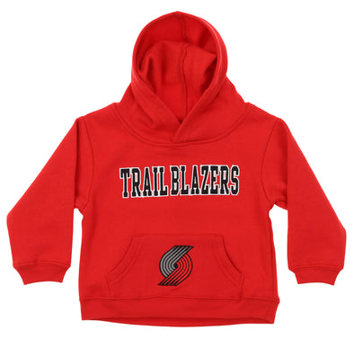 OuterStuff NBA Infant and Toddler's Portland Trail Blazers Fleece Hoodie, Red