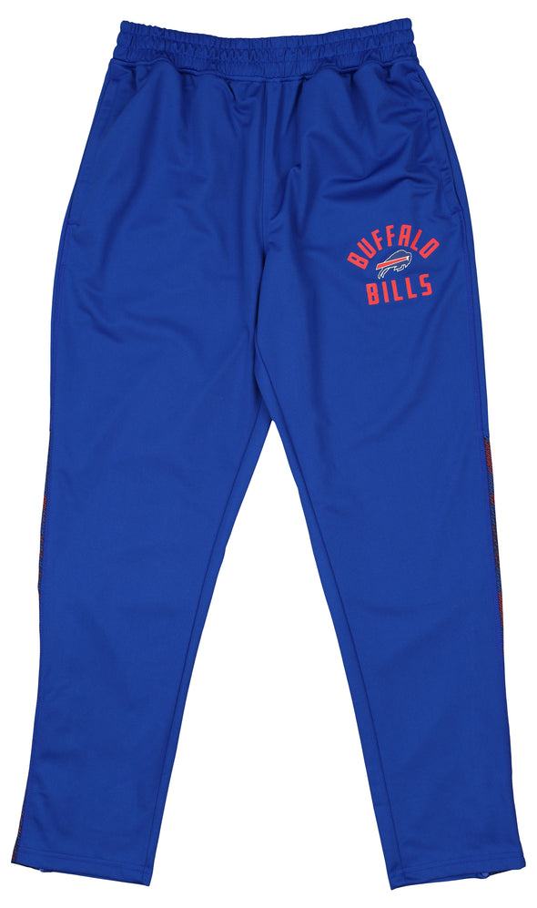 Zubaz NFL Men's Buffalo Bills Viper Accent Elevated Jacquard Track Pants