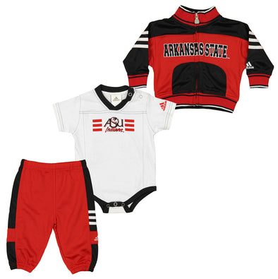 Adidas NCAA Infant Arkansas State Red Wolves Three Piece Set