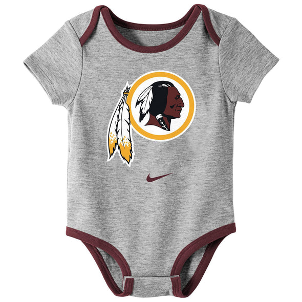 Nike NFL Infant Newborn Washington Football Team Nostalgic Icon Creeper 3-Pack Set