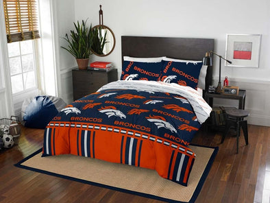 Northwest NFL Denver Broncos Rotary Bed In Bag Set, FULL