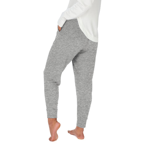 Zubaz NFL Women's Las Vegas Raiders Marled Gray Soft Jogger