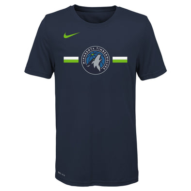 Nike NBA Youth Minnesota Timberwolves Dry Fit Essential Logo Tee Shirt
