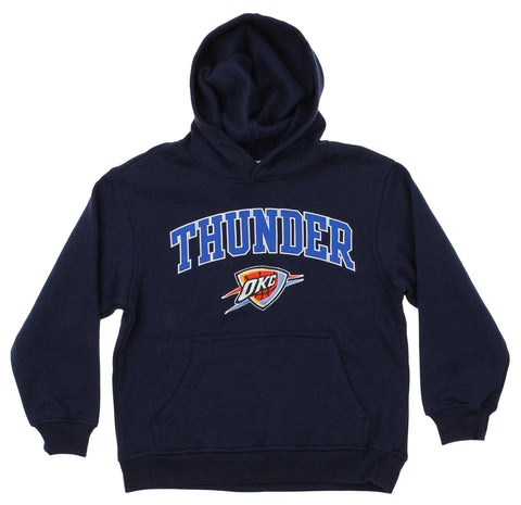OuterStuff NBA Youth Oklahoma City Thunder Fleece Pullover Hoodie, Navy