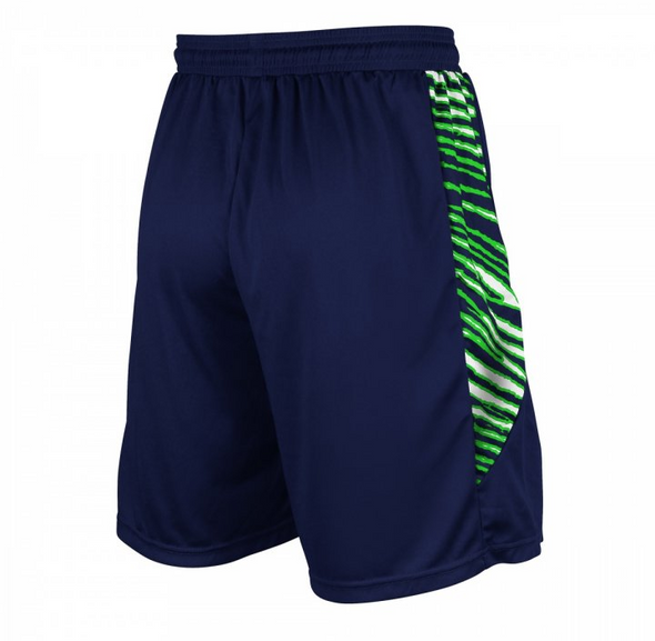 Zubaz NFL Men's Seattle Seahawks Team Logo Active Zebra Shorts