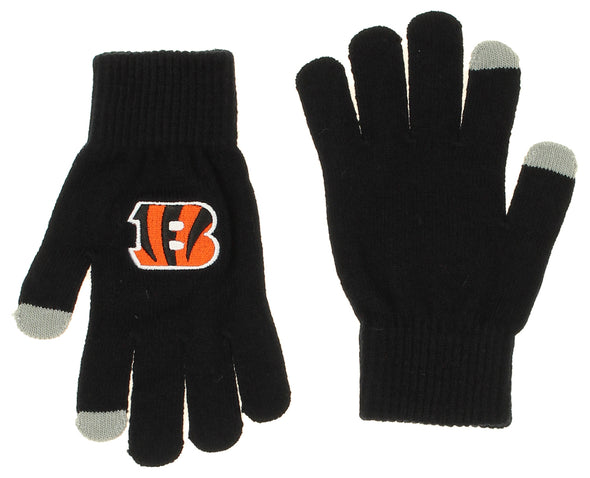 FOCO X Zubaz NFL Collab 3 Pack Glove Scarf & Hat Outdoor Winter Set, Cincinnati Bengals