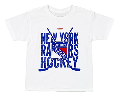 Reebok NHL Youth New York Rangers "Cross Sticks" Short Sleeve Graphic Tee
