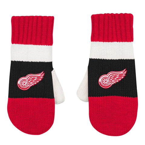 Outerstuff NHL Detroit Red Wings Boys Fleece Jacquard Mitten, Red