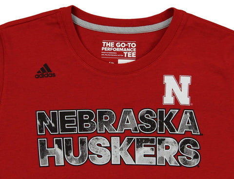Adidas NCAA Men's Nebraska Cornhuskers Short Sleeve Performance Tee