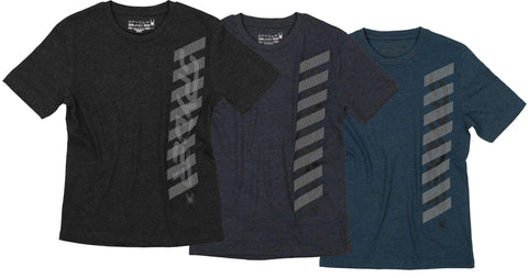 Spyder Youth Athletic Short Sleeve Vertical Graphic Cotton Tee, Color Options