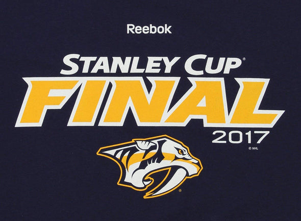 Reebok NHL Men's Nashville Predators 2017 Stanley Cup Tee, Navy