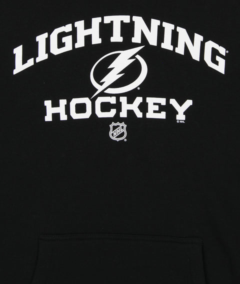 Reebok NHL Men's Tampa Bay Lightning Logo Crest Basic Pullover Fleece Hoodie