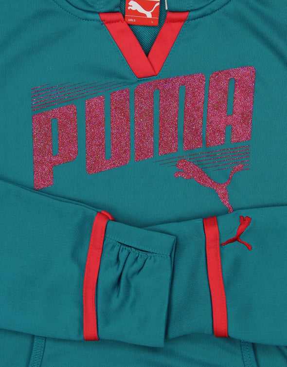 PUMA Big Girls' Core Active Pullover Hoodie