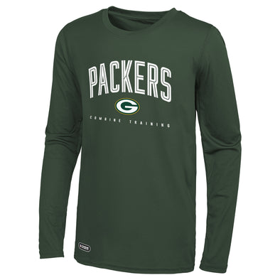 Outerstuff NFL Men's Green. Bay Packers Up Field Performance T-Shirt Top