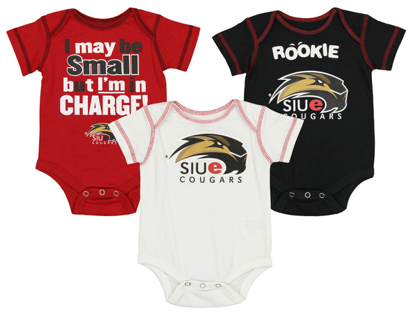 Outerstuff NCAA Infant SIU Edwardsville Cougars 3 Piece Creeper Set