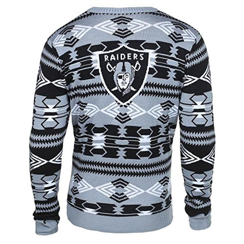 Forever Collectibles NFL Men's Oakland Raiders 2015 Aztec Ugly Sweater