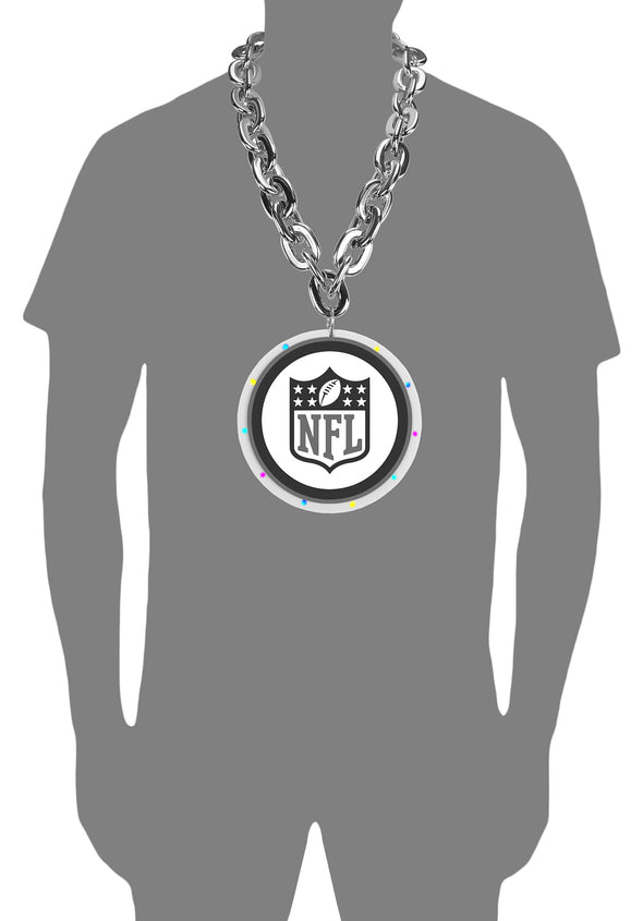 FOCO NFL Las Vegas Raiders Team Big Logo Light Up Chain