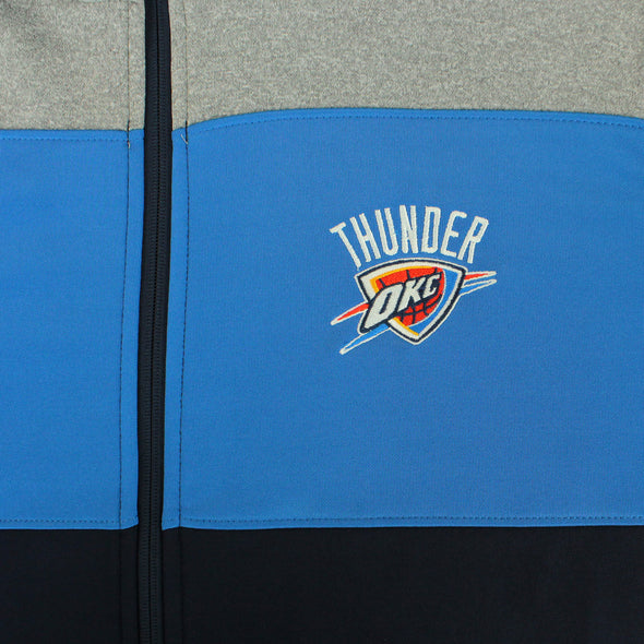 OuterStuff NBA Youth Oklahoma City Thunder Performance Full Zip Stripe Jacket