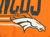 Denver Broncos NFL Football Men's Fundamentals Logo T-Shirt Top Tee, Orange