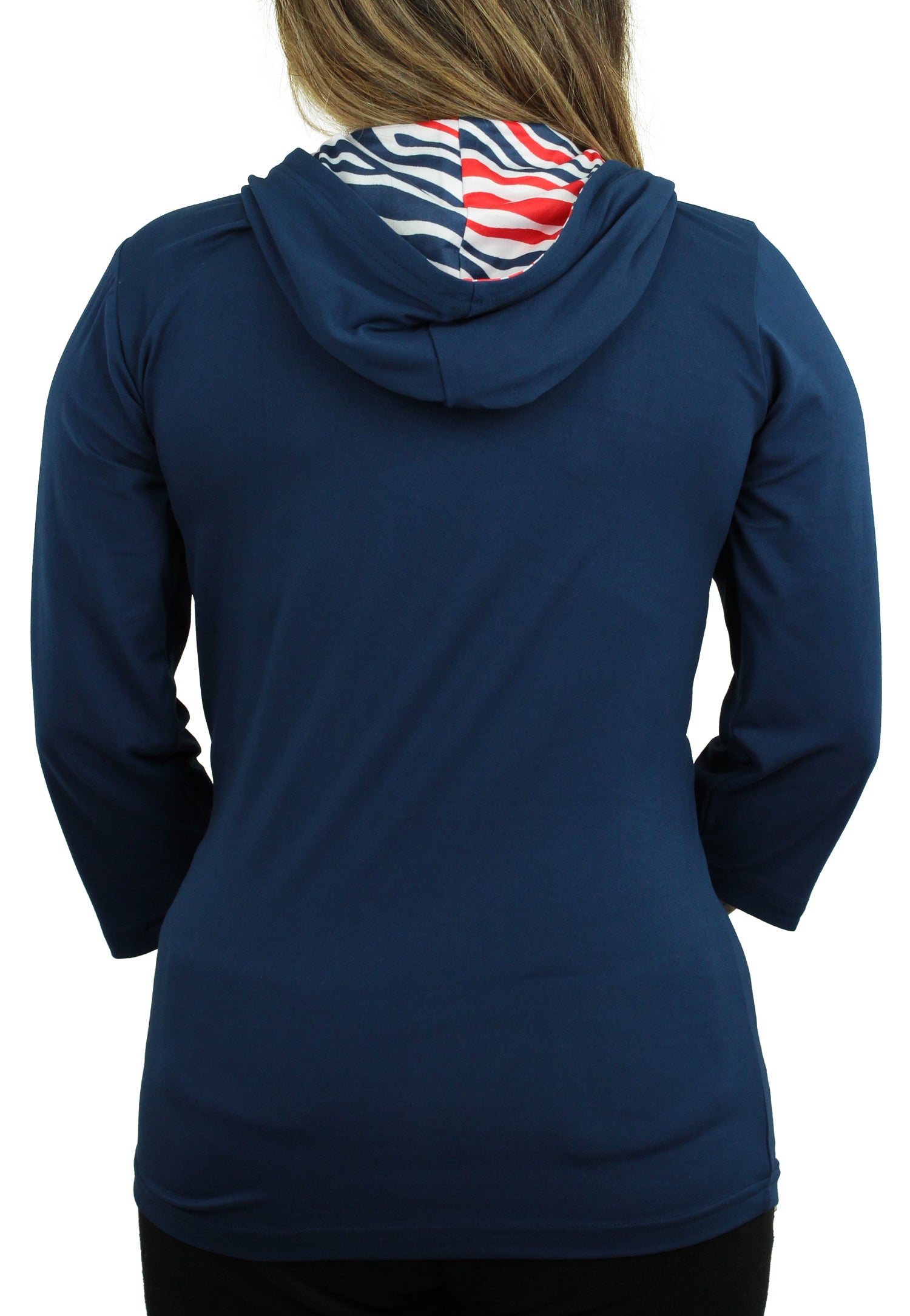 NFL, Tops, Nfl Team Apparel New England Patriots Womens Size L Blue And  Grey Thin Hoodie