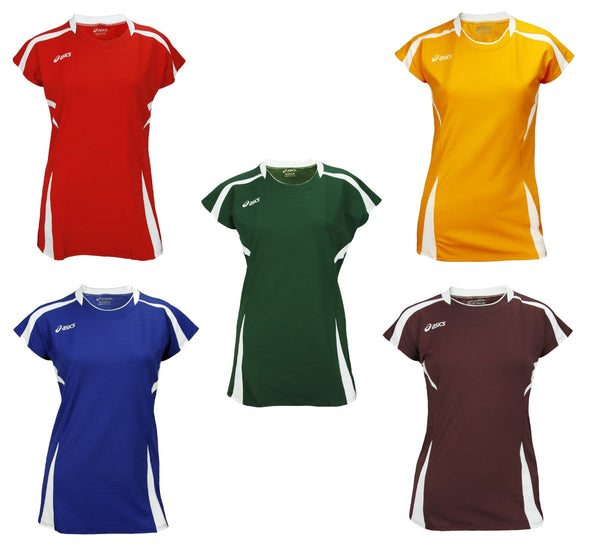 ASICS Women's Blocker Athletic Volleyball Jersey Top Short Sleeve, Many Colors