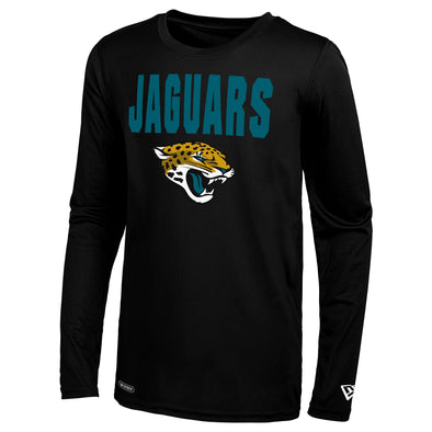 New Era NFL Men's Jacksonville Jaguars 50 Yard Line Long Sleeve Poly Dri-Tek Tee