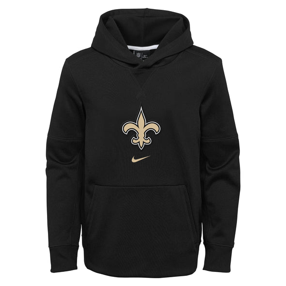 Nike NFL Football Youth New Orleans Saints Circuit Logo Essential Performance Pullover Hoodie