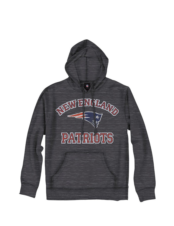 New England Patriots NFL Men's Team Pride Pullover French Terry Hoodie, Gray