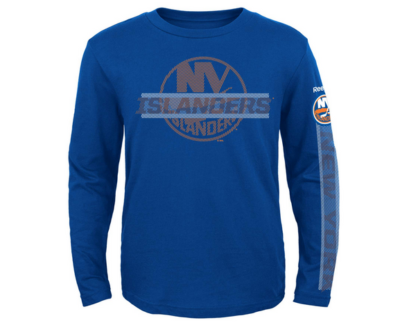 Reebok NHL Kids (4-7) New York Islanders Line Up Long Sleeve Tee Shirt
