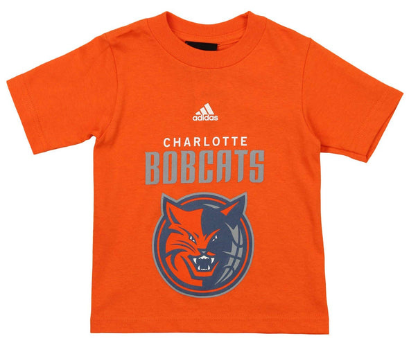 Adidas NBA Toddlers Charlotte Bobcats Short Sleeve Primary Logo Tee, Orange