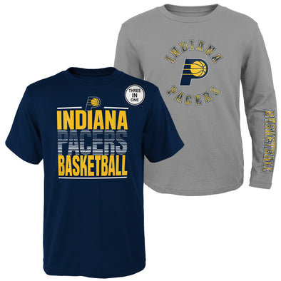 Outerstuff NBA Little Boys Indiana Pacers 3 in 1 Combo Pack T-Shirt