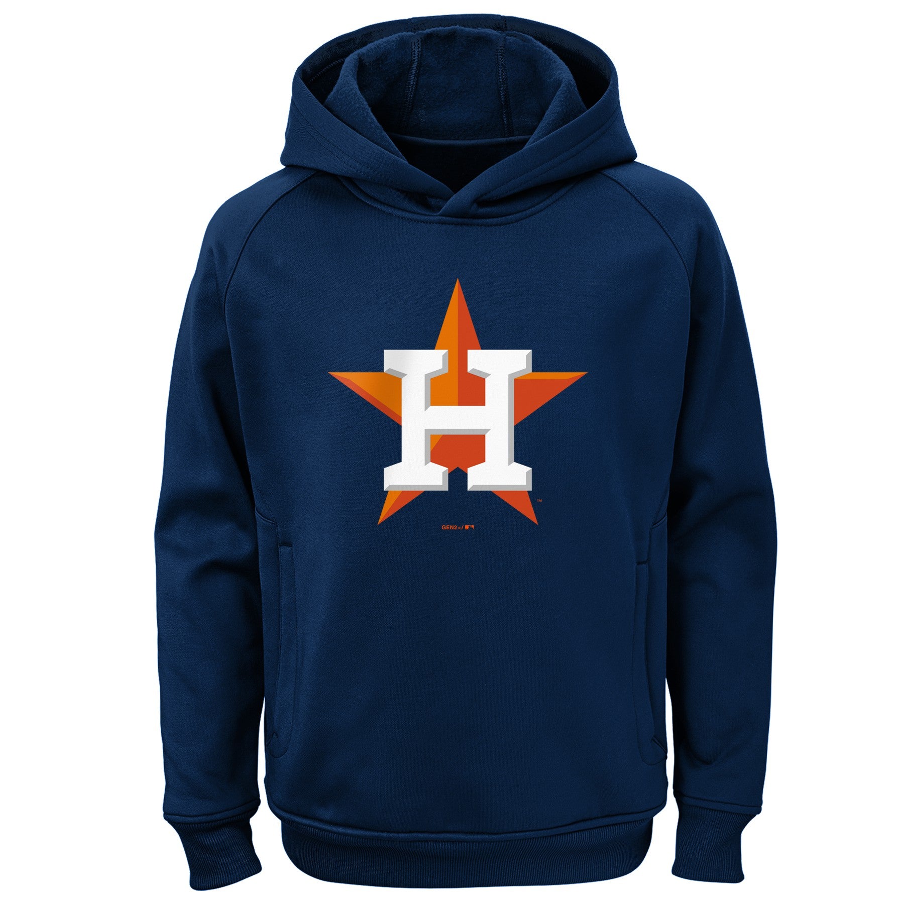 Outerstuff MLB Youth 8-20 Team color Primary Logo Fleece Sweatshirt Hoodie  - Houston Astros Navy (18-20)