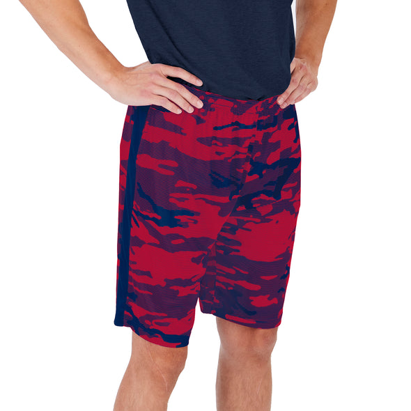 Zubaz Men's NFL Houston Texans Lightweight Camo Lines Shorts with Logo