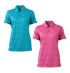 Adidas Women's Puremotion Pleated Sleeve Polo Shirt - Teal Or Magenta