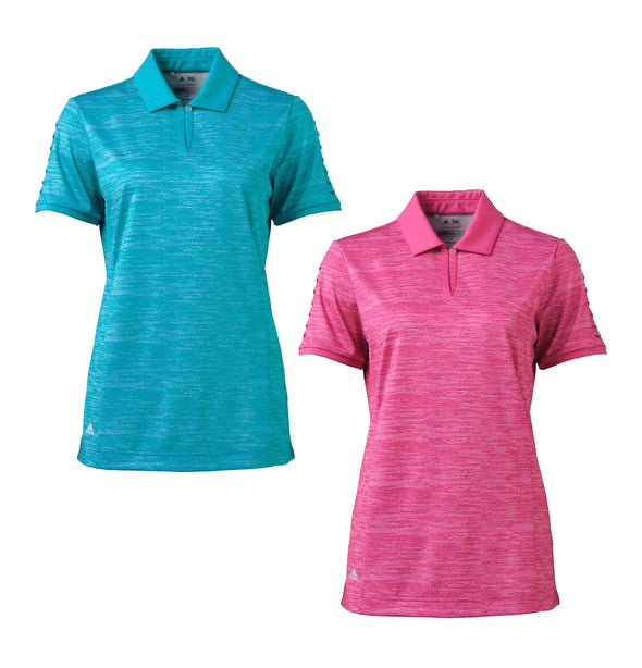 Adidas Women's Puremotion Pleated Sleeve Polo Shirt - Teal Or Magenta