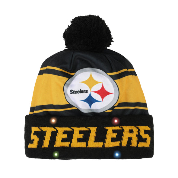 FOCO Adult's NFL Pittsburgh Steelers Light Up Beanie