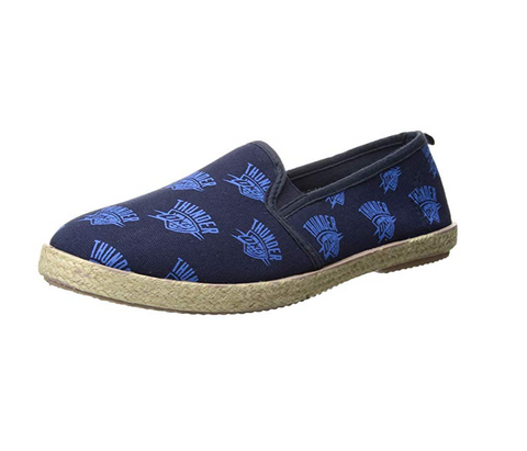 FOCO Women's NBA Oklahoma City Thunder Espadrille Canvas Shoe