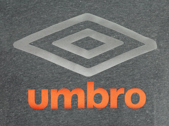 Umbro Men's Double Diamond Ultra Tee, Dark Grey Heather