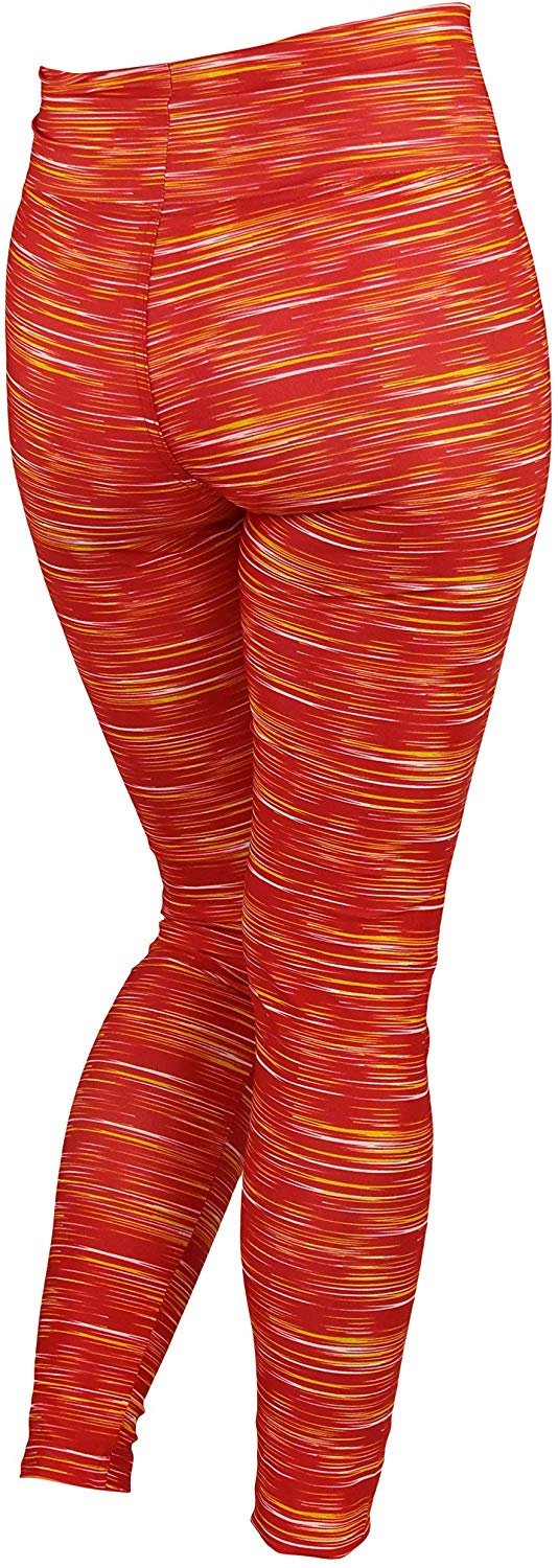 Zubaz NFL Football Women's Kansas City Chiefs Space Dye Legging