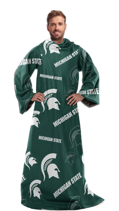Northwest NCAA Michigan State Spartans Toss Silk Touch Comfy Thow with Sleeves