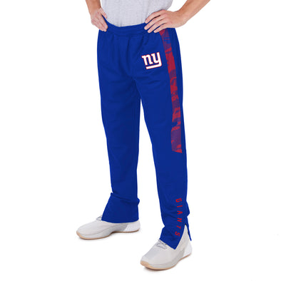 Zubaz NFL Men's New York Giants Track Pants W/ Camo Line Side Panels